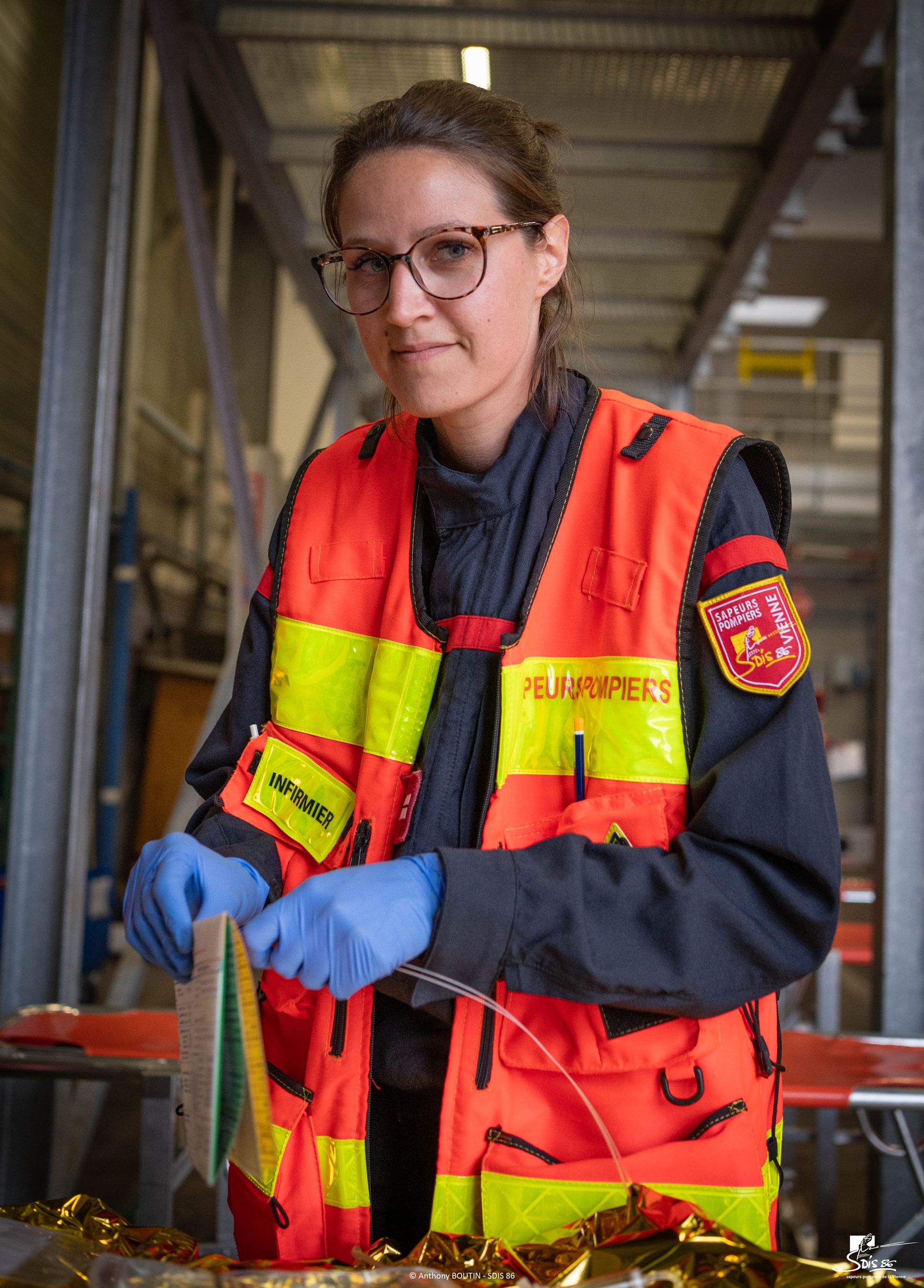 Infirmière sapeur-pompier